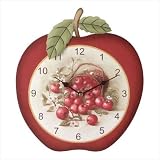 #35320 Country Apple Wall Clock by SMK
