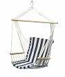 Charleston Cushion Chair Navy Stripe
