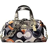 Coach Large Op Art Graphic Sabrina Duffle Sac Bag 12966