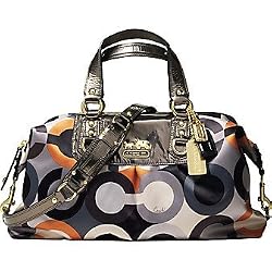 Coach Large Op Art Graphic Sabrina Duffle Sac Bag 12966
