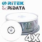 Ridata Double Layer DVD-R 4X inkjet printable in 25 pcs cakebox