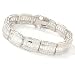 Sterling Silver / Platinum 7.25 Fancy Cubic Zirconia Bracelet