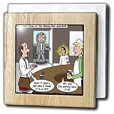 Review 3dRose LLC  / Albert Einstein and the Mensa Bar and Grill - 6 Inch Tile Napkin Holder