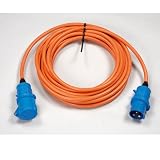240v 16amp 10 Metre Mains Lead For Caravan Hook Up Etc