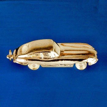 9ct Yellow Gold Jaguar E-Type Car Charm