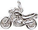 Motorcycle Charm, Sterling Silver