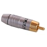 PRO-AUDIO/VIDEO RCA PLUG, BLACK BAND