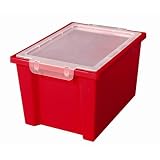 Large Storage Bin with Clear Lid (20 Pack) Color: Yellow