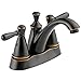 Peerless P99674LF-OB Apex Two Handle Centerset Bathroom Faucet, Oil Bronze