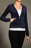 Juicy Couture Zip Front Long Sleeve Terry Hoodie (JG003406)