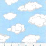 Flannel Clouds Blue