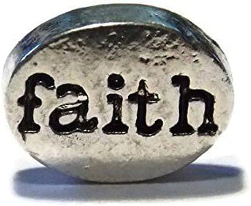 Silver Faith Floating Locket Charm