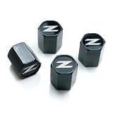 Nissan 350Z Logo Black Tire Valve Caps