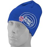 adidas Detroit Pistons Royal Blue Double Logo Knit Beanie