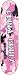 Curly Grrlz Camo Girl Pink Skateboard Deck - 7.37
