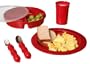 Deluxe 5-piece Redware Dining Set, especially for Alzheimer's Patients