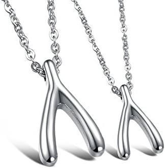 Eburé High Quality Couples Matching Necklace Set - Wishbone in Movie "The Heirs"