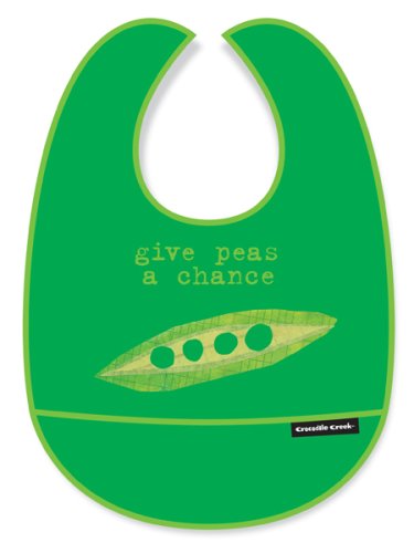 Childrens Toyshop  Apparel : Crocodile Creek Give Peas A Chance Bib