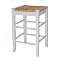 Rush Seat Counter Stool - White (24")