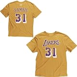 Adidas Los Angeles Lakers Kurt Rambis Hardwood Classics Player T-Shirt Large