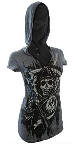 Sons of Anarchy Women's Reaper Hooded T-Shirt