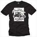 Rockabilly Hot Rod T-Shirt DRAG RACE V8 schwarz f�r Herren Gr��e S-XXXL