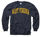 West Virginia Mountaineers Navy Arch Crewneck Sweatshirt