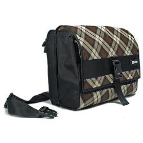 Speck Products CorePack Notebook Messenger Bag for Laptops up to 15 Inches (Coffee House Brown Plaid)