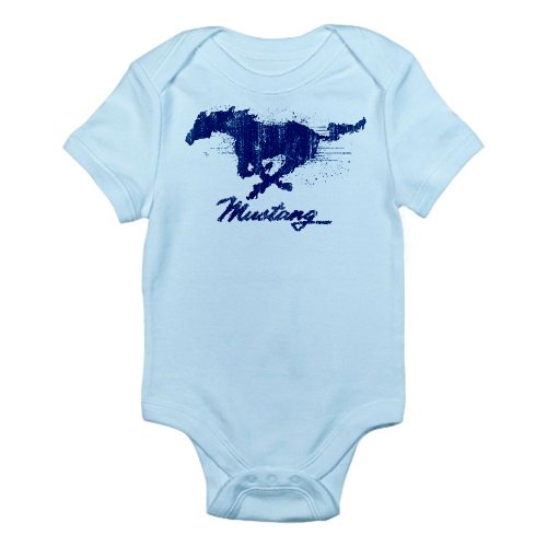 CafePress Infant Bodysuit - Mustang - Grunge Body Suit
