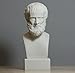 Aristotle Greek Philosopher Scientist Alabaster Bust Head Statue Sculpture 5.9'
