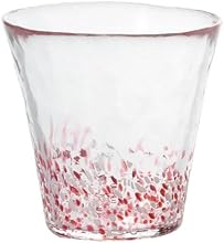 津軽びいどろ タンブラー260 ドット ピンク F-49189