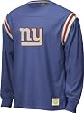 New York Giants Retro Sport Long Sleeve Logo Applique Jersey Crew