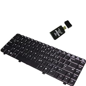 Laptop notebook Keyboard Replace for HP dv4 Black US Layout plus AGPtek USB 2.0 Card Reader: Electronics