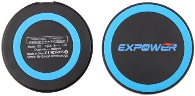 Expower Black Qi Wireless Charger for Samsung Galaxy S6/S6 Edge/S5/S4,Iphone 6 Plus/Iphone 6/5s/5,Google Nexus 7/Google Nexus 4, NOKIA Lumia 920/820