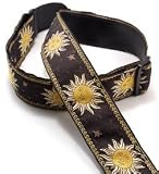 Levy's Leathers Polyester/Vinyl Guitar Strap, Black