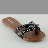 TAXI Women's Sandals Black Snake