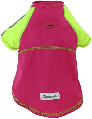 Louie de Coton Made in USA Limited Edition Pet Cooling UPF50+ Sun Protection Silk Weight Tshirt Medium Fuschia