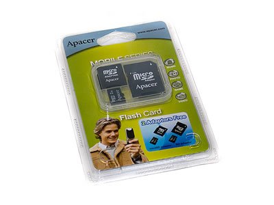 Cover image : Apacerアペイサー Standard Speed microSD CARD (2GB 2アダプター搭載)