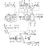 ダイワ(Daiwa) ミリオネアブラックシープ 300 パーツ:ハンドルノブ(部品No.094) 1H1:295