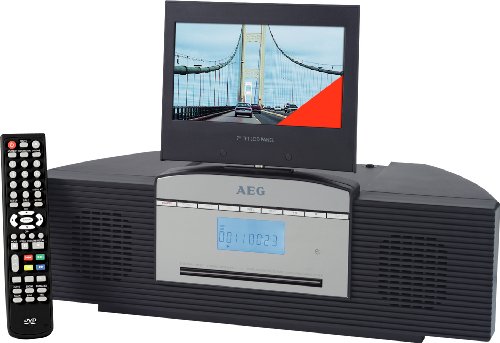 AEG HES 4890 17,8 cm (7 Zoll) Tragbarer LCD-Fernseher (DVD-Player, DVB-Tuner, USB 2.0) schwarz