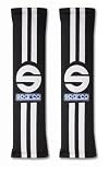 Sparco 0109077NR 77 Line Black Seat Belt Harness Pad