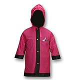 Disney Barbie Girl's Pink Rain Slicker Small 2/3, Medium 4/5 and Large 6/7