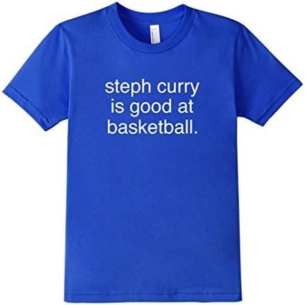 Kids steph curry is good at basketball tshirt 12 Royal Blue