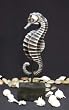 Seahorse Sea Horse Statue Figure on Black Base