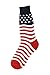 Mens American Flag Trouser Socks by Foot Traffic, Men's 7 -12