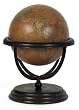 12" Exquisite Wooden Globe Decorative Table Top Accent
