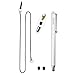iKross Full Size Touch Screen Stylus Pen with 2 Replaceable Tips for Samsung Galaxy S6 / S5 Active / S5 / S4, Galaxy Note Edge 5 4 3 2 Smartphone Silver