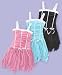 BCX Little Girl Ribbon-Trim Handkerchief-Hem Dress