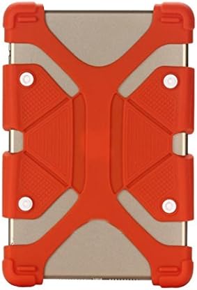 All 7.9 to 9 Inch tablet PC Universal Case,FUA® For All 7.9 to 9 Inch tablet PC Universal Silicone Soft Case Stand Cover (Orange)