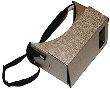 SimpleVR© Google Cardboard PU Waterproof Version with Head Strap Soft Gold